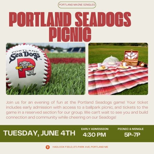 Portland Maine Singles Sea Dogs Picnic