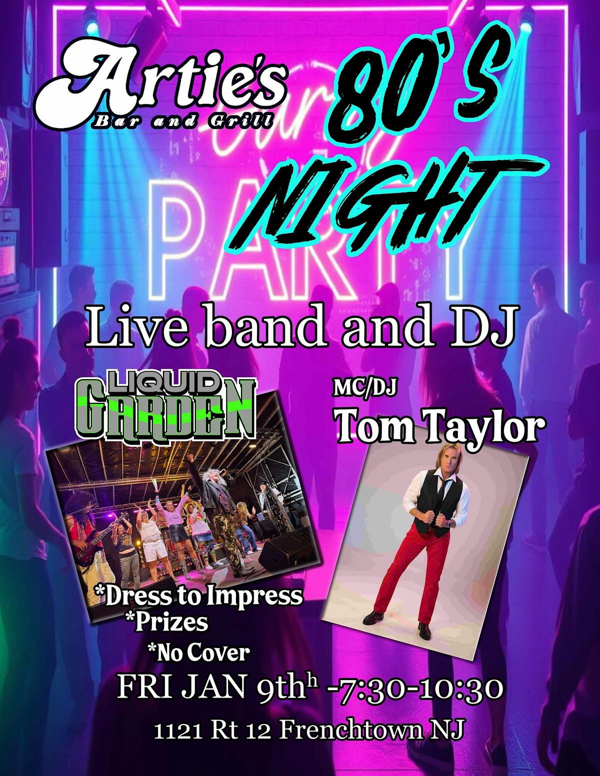 80's PROM PARTY  - Live band and DJ -