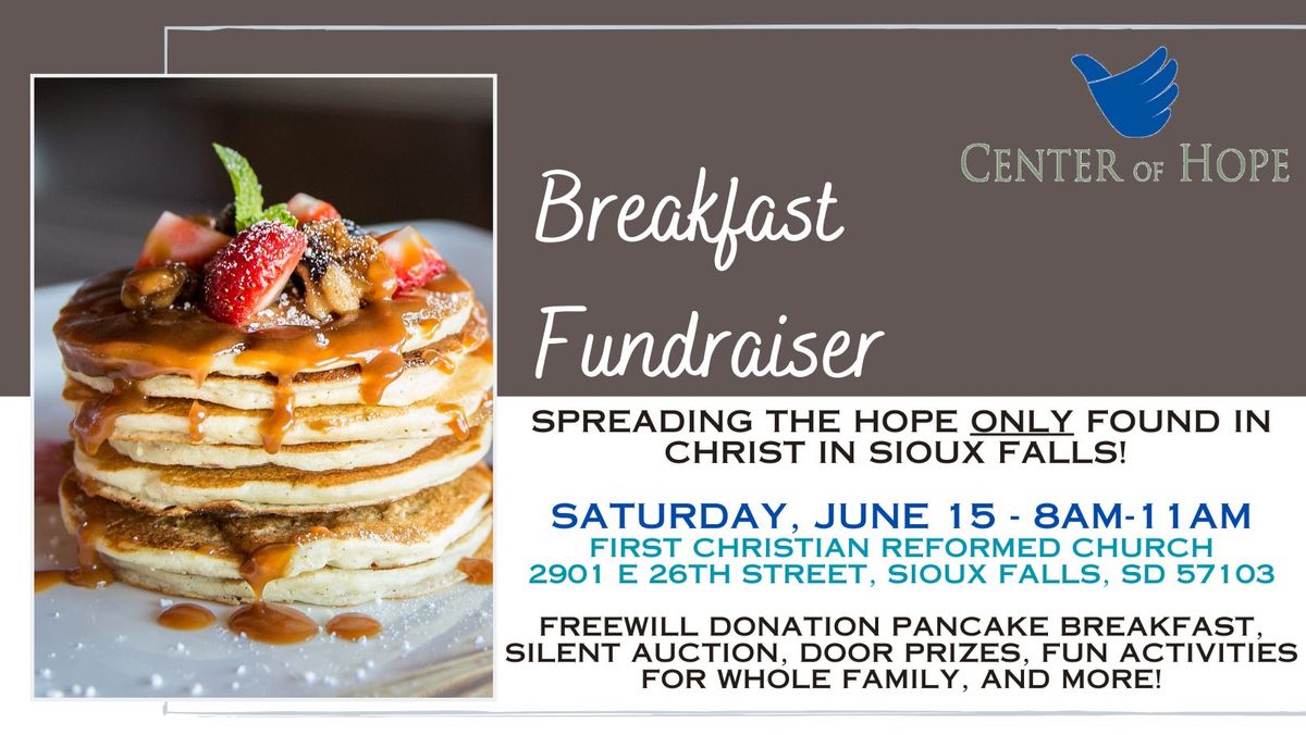 3rd Annual Breakfast Fundraiser - Center of Hope