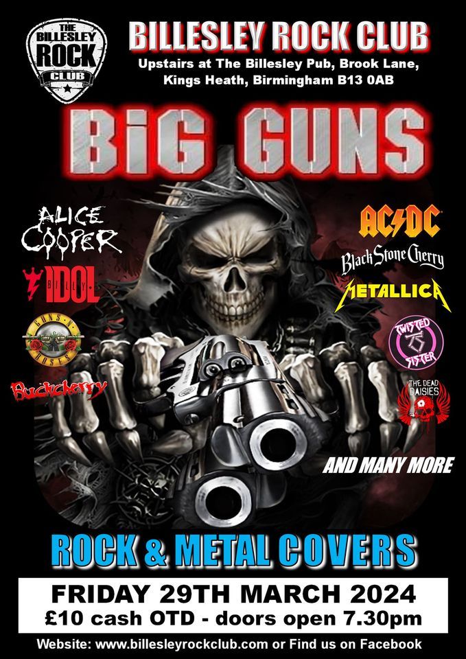 BIG GUNS - Hard Rock & Metal Covers - \u00a310 cash OTD