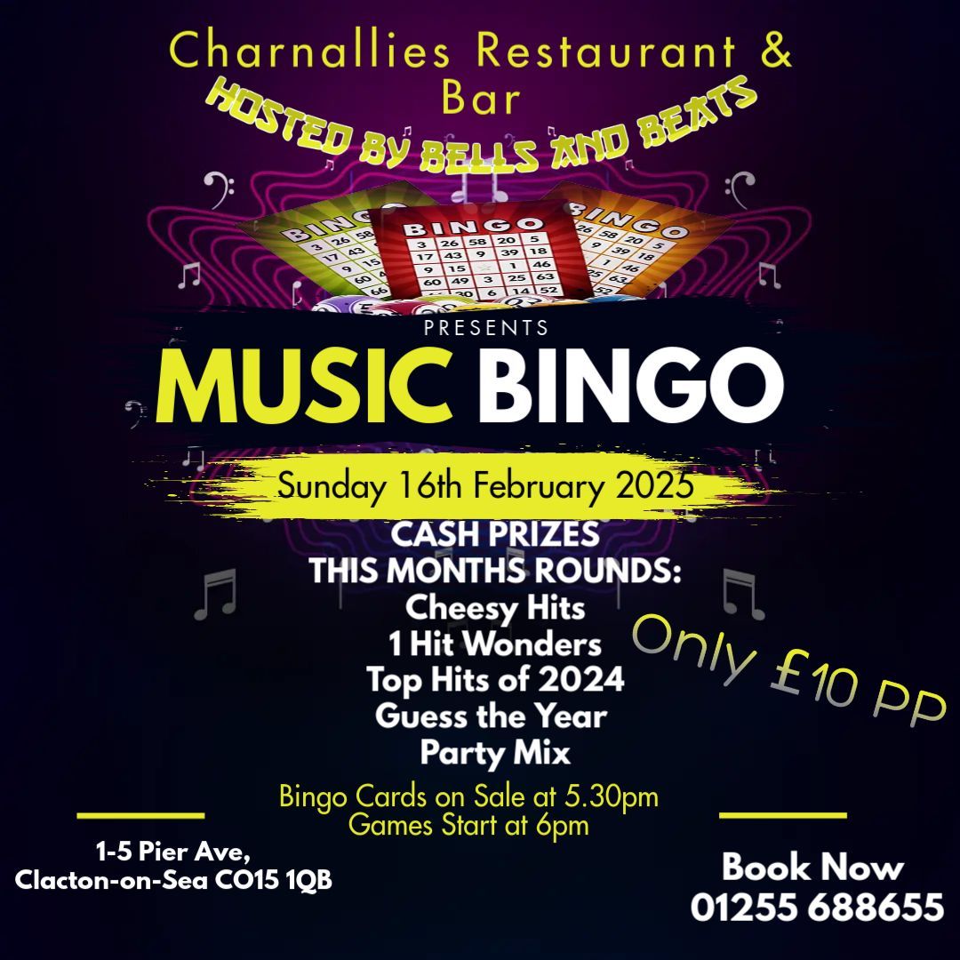 Music Bingo at Charnallies