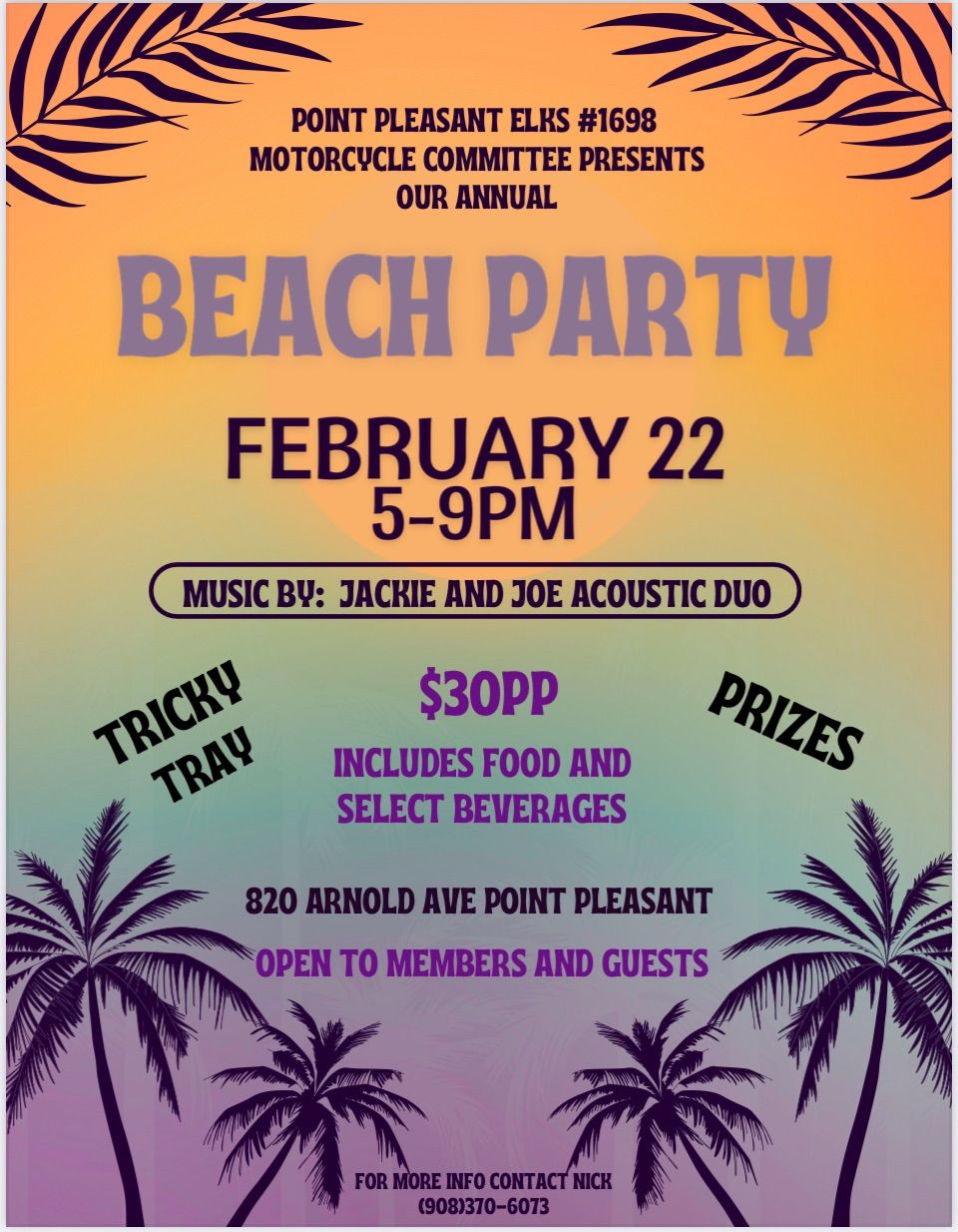 Motorcycle Committee Annual Beach Party