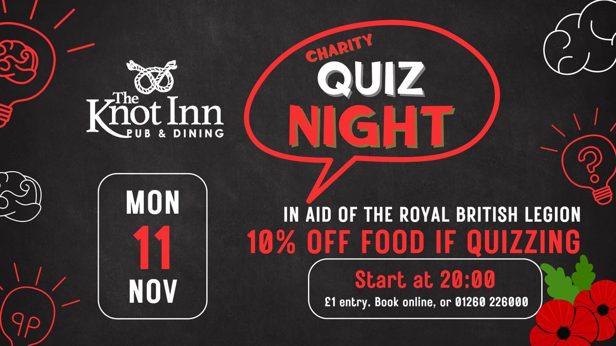 Charity Quiz Night at the Knot Inn, Rushton