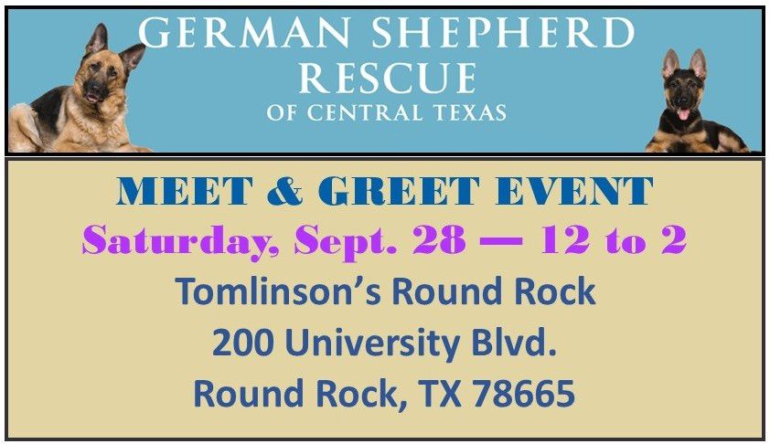 Sept 28 Tomlinson\u2019s Meet & Greet