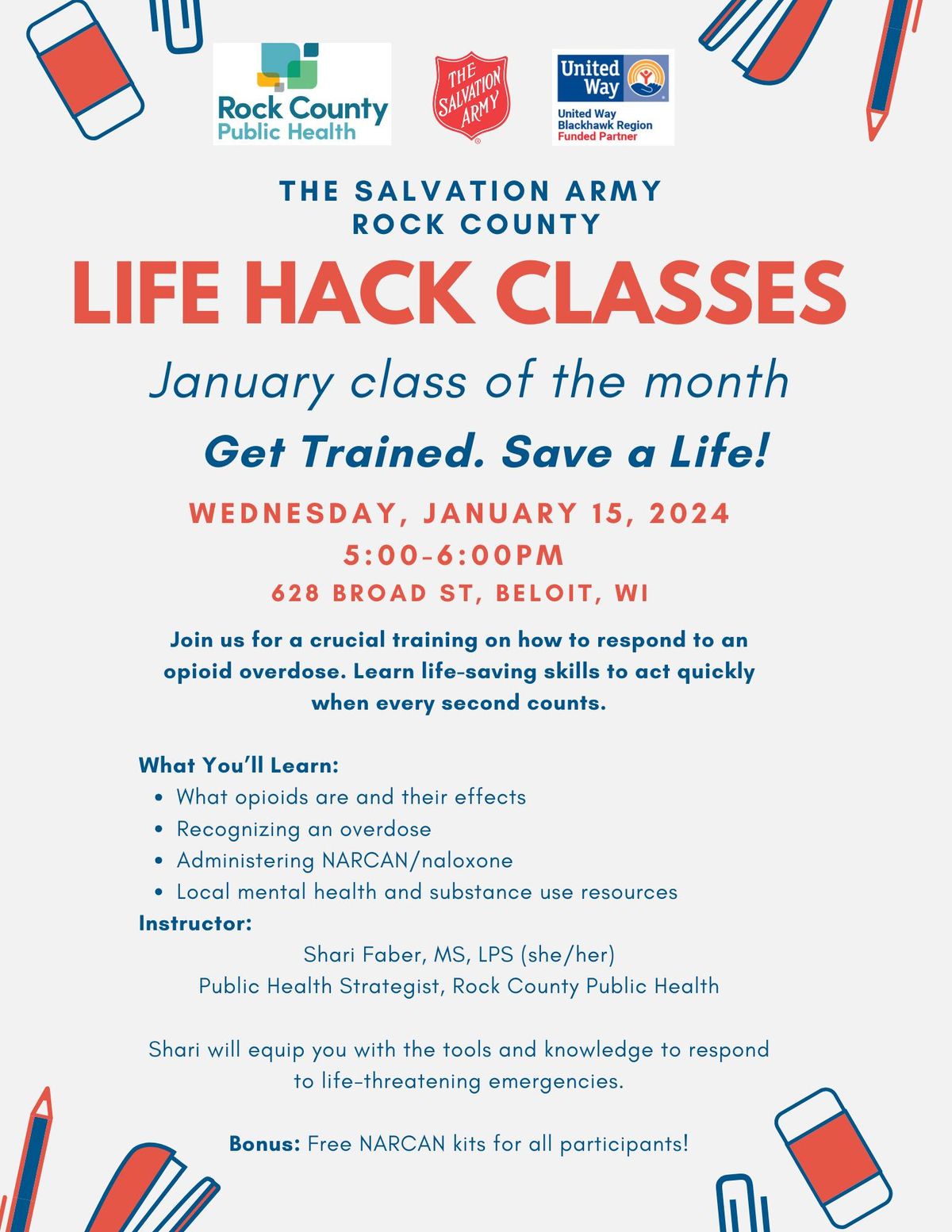 Life Hack Class - Get Trained. Save a Life!