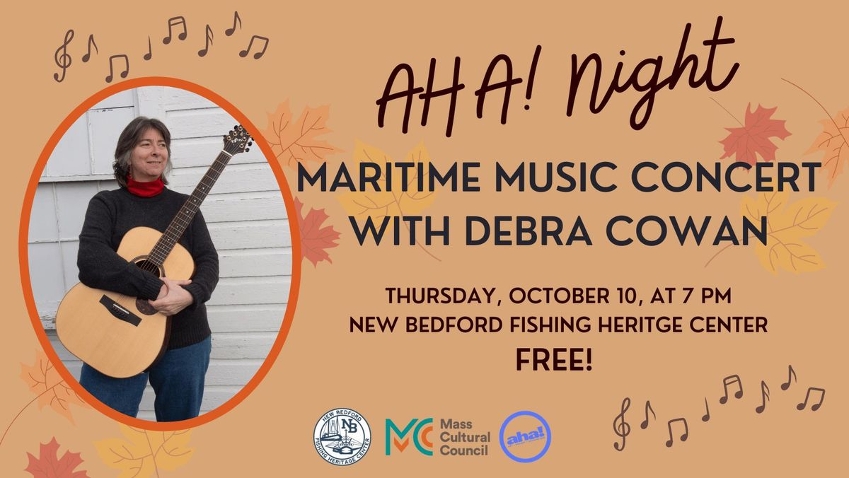 October AHA! Night: Maritime Music Concert with Debra Cowan