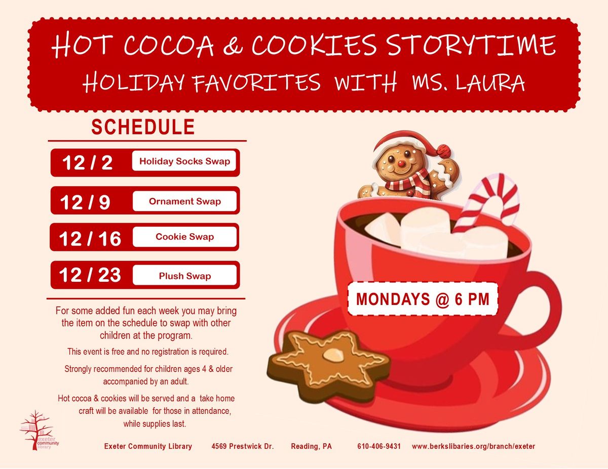 Hot Cocoa and Cookies Storytime