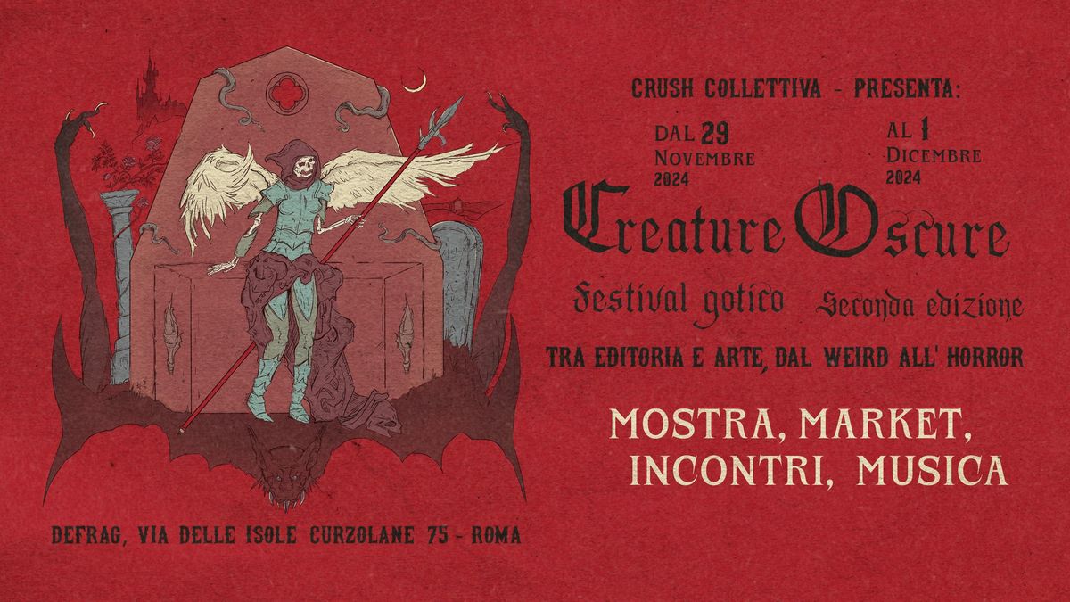 Creature Oscure: Festival Gotico \u2013 tra editoria e arte, dal weird all'horror