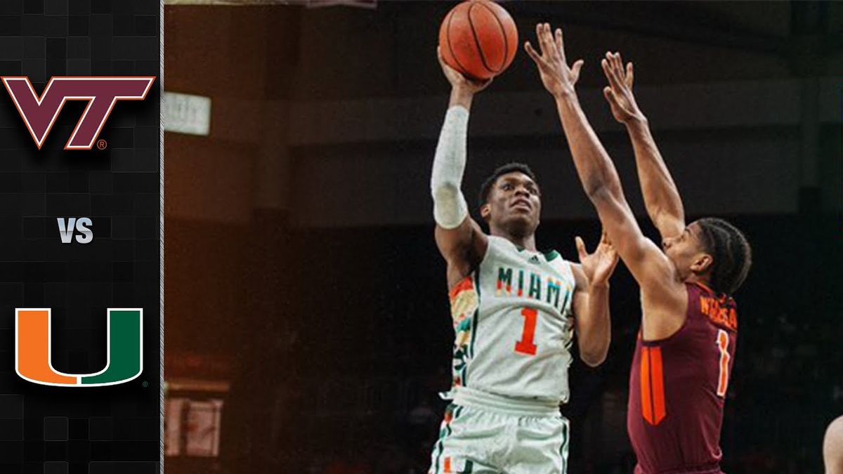 Virginia Tech Hokies at Miami Hurricanes Mens Basketball