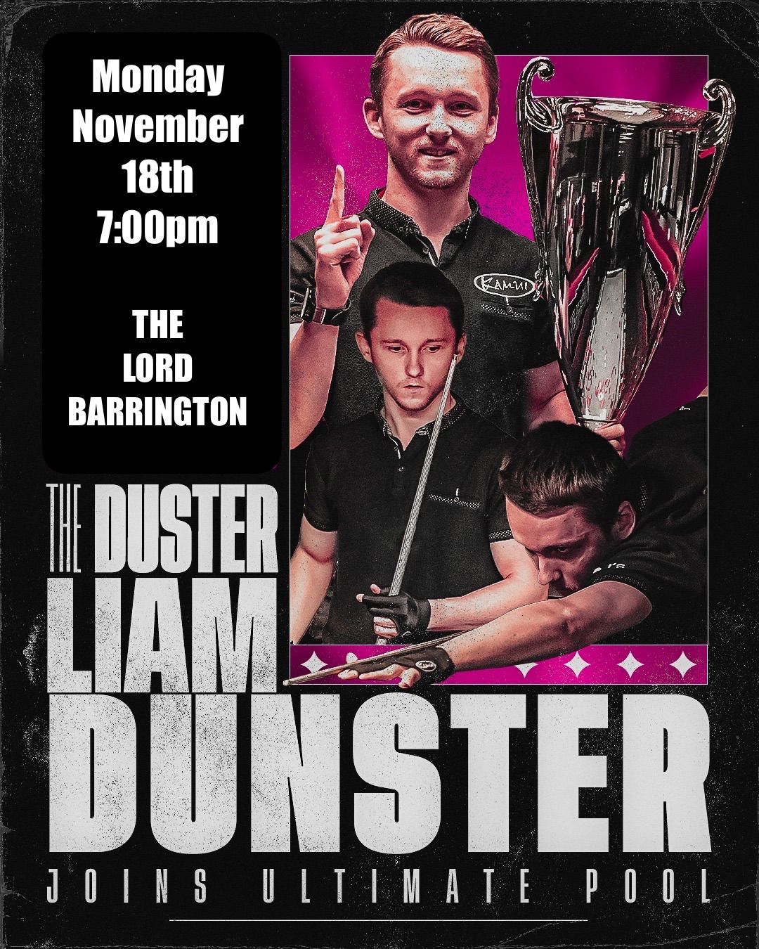 Liam Dunster Exhibition and Challenge