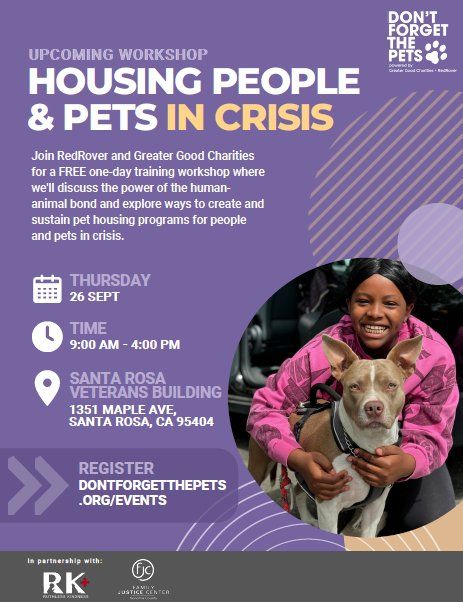 Housing People and Pets in Crisis Workshop