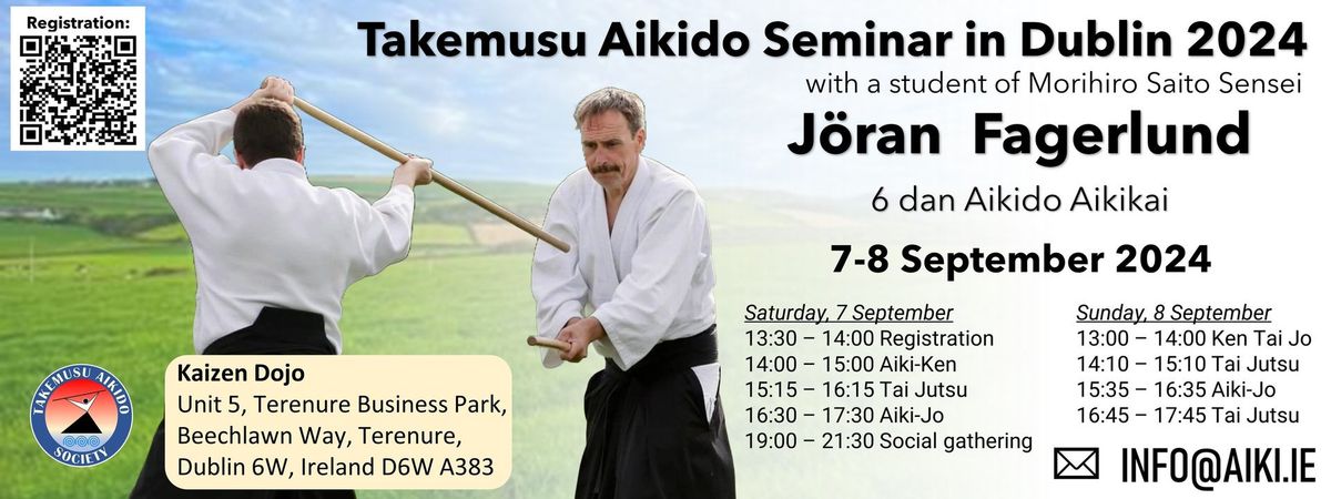 International Aikido Seminar in Dublin with J\u00f6ran Fagerlund sensei.