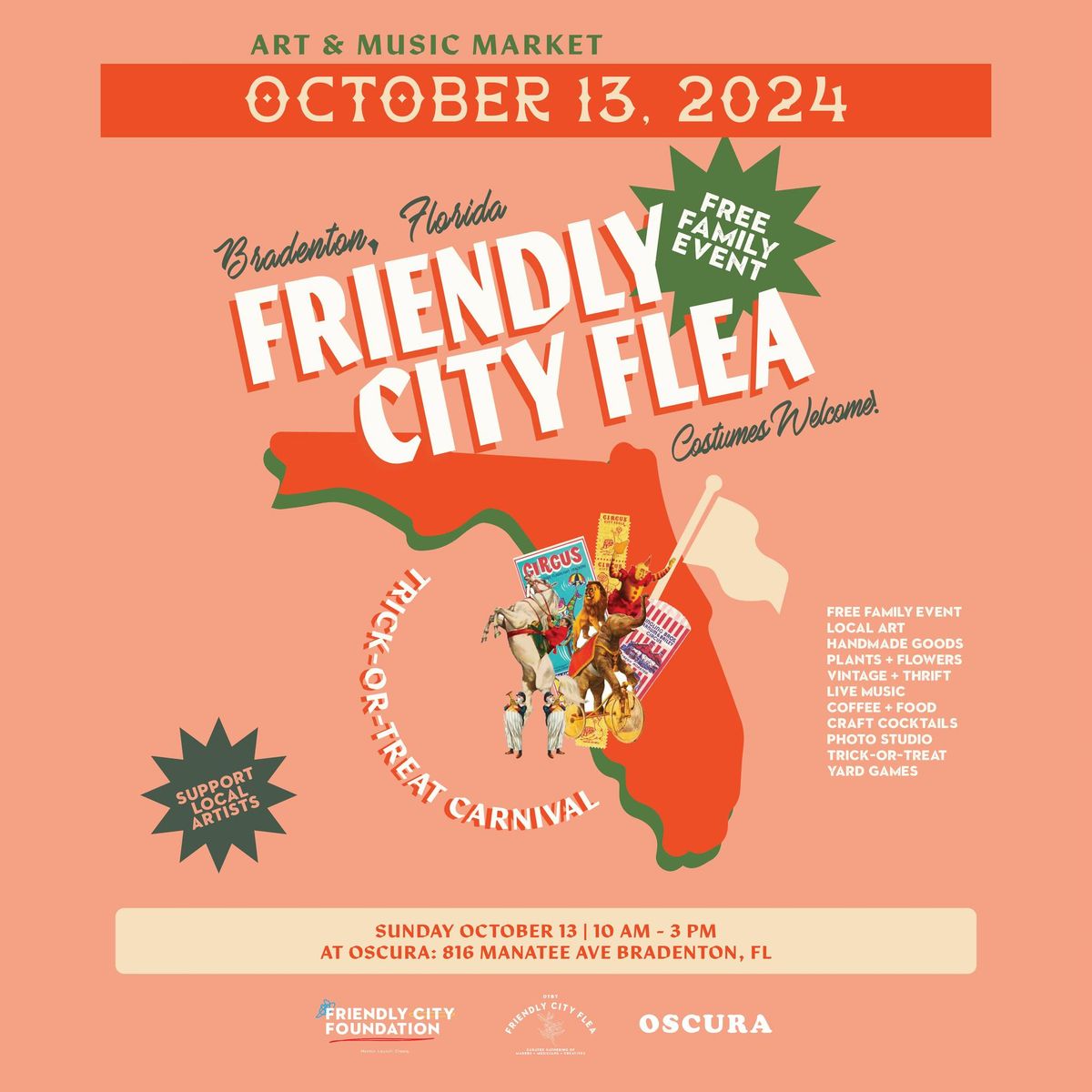 Friendly City Flea: October 13 @ Oscura