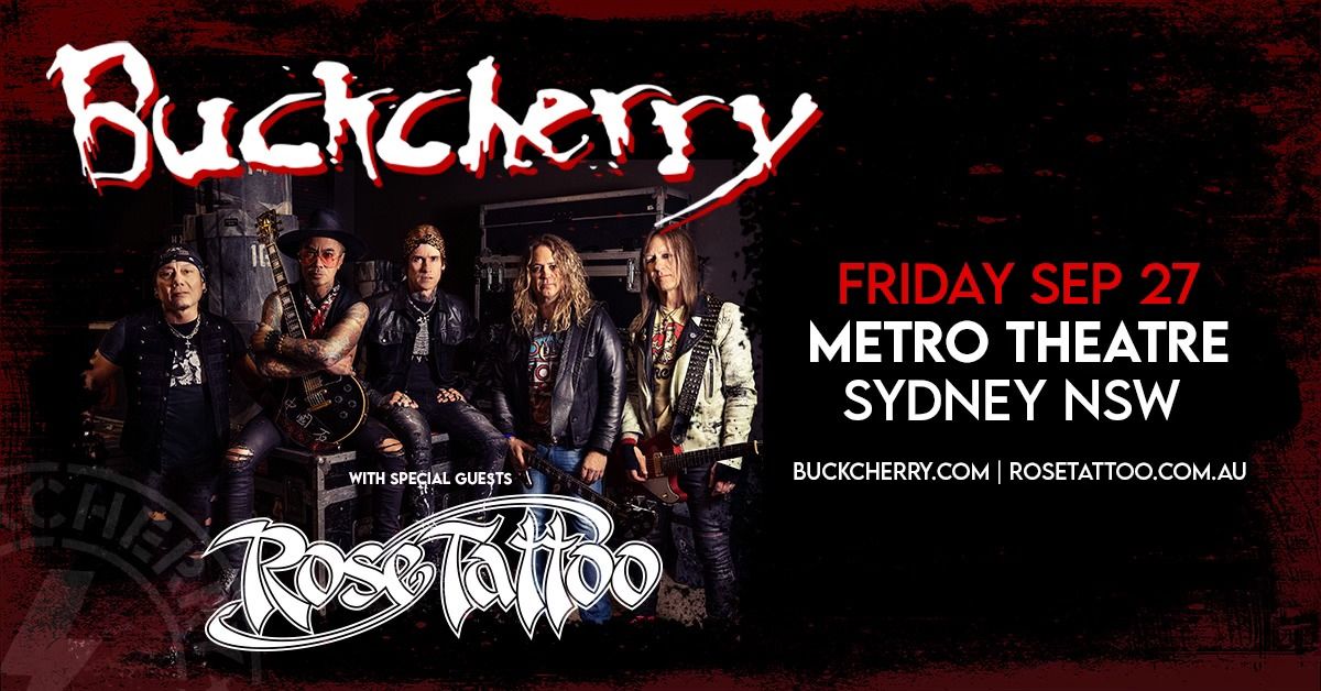 Buckcherry Sept 27 Metro Theatre Syd NSW