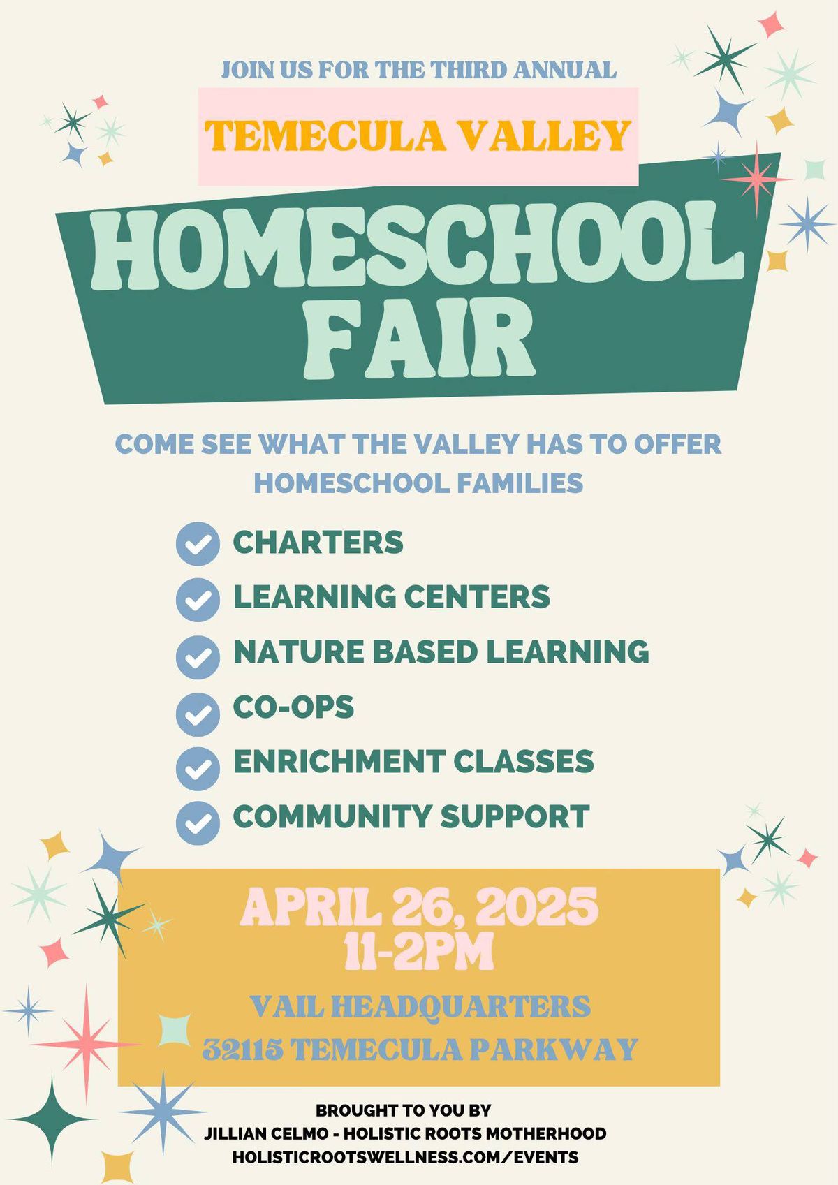 Third Annual Temecula Valley Homeschool Fair