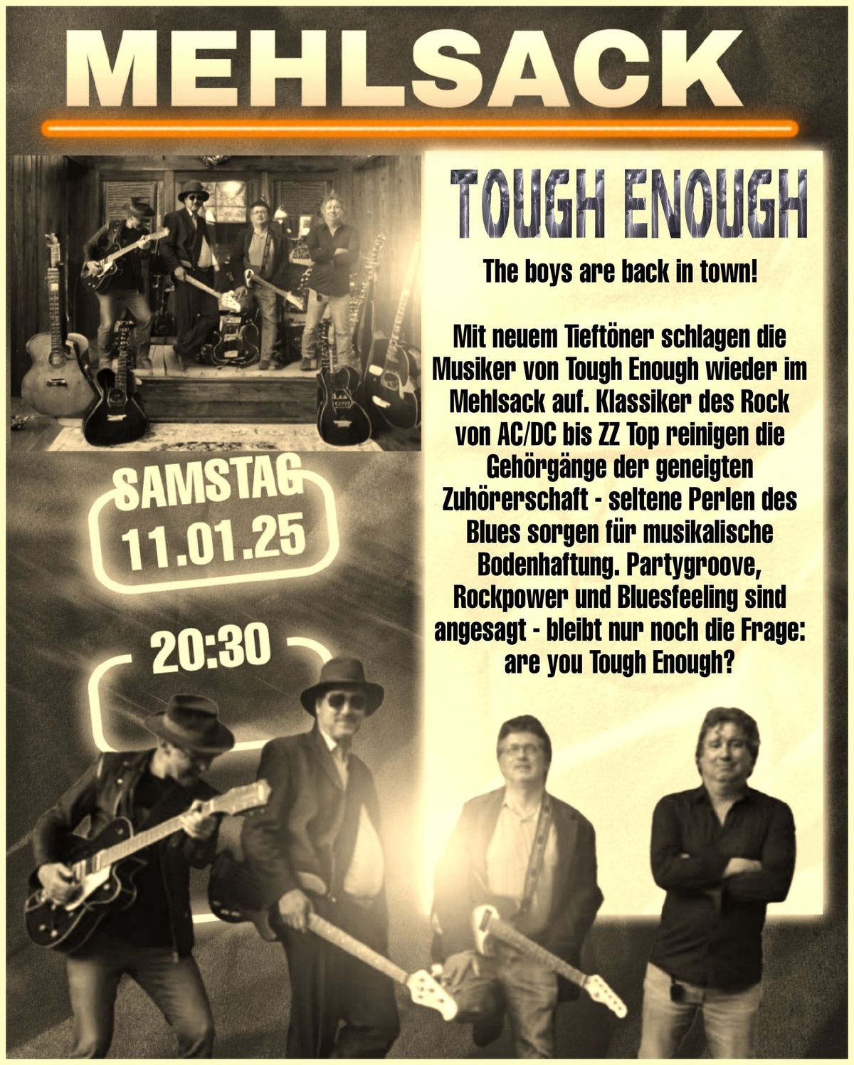 TOUGH ENOUGH @Live im Mehlsack 