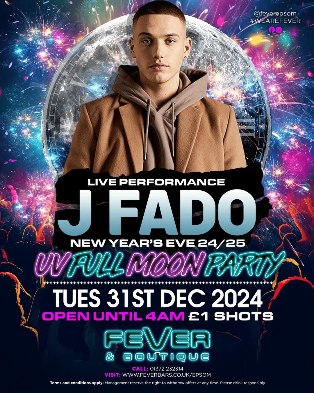 \ud83d\udd25 NYE 2024 J FADO PERFORMING LIVE\ud83d\udd25