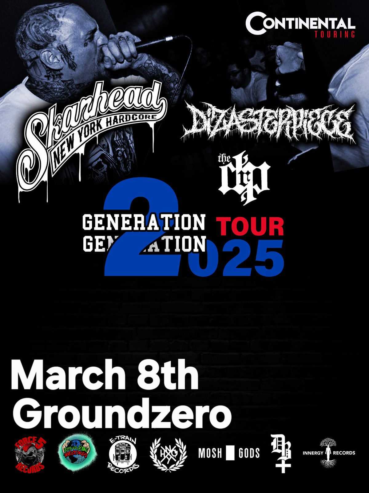 Generation 2 Generation tour Skarhead, Dizasterpiece,  DRP,Split In 2