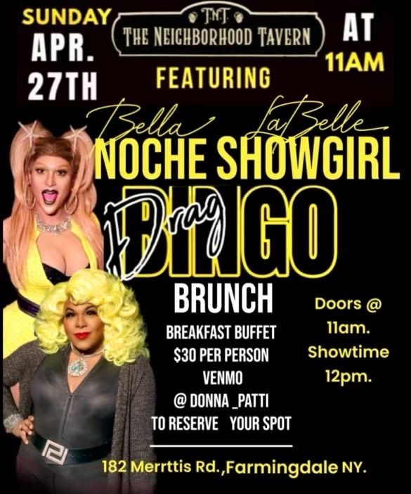 Drag queen bingo and brunch 