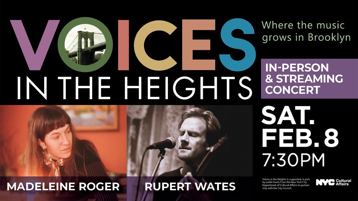 Madeleine Roger and Rupert Wates in Concert