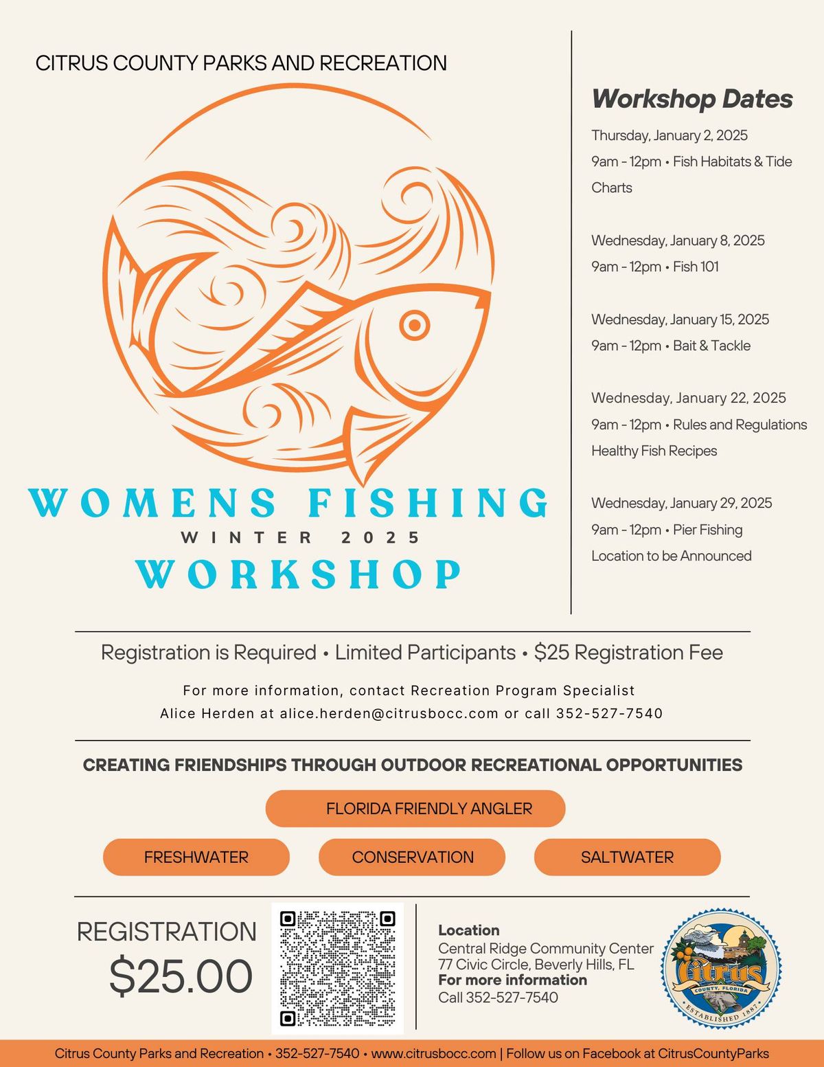 The 2nd Annual Women's Winter Fishing Workshop