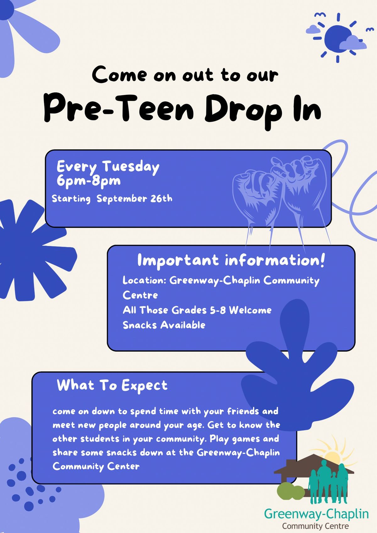 Greenway Pre-Teen Drop In (Grade 5-8 on Thursdays)