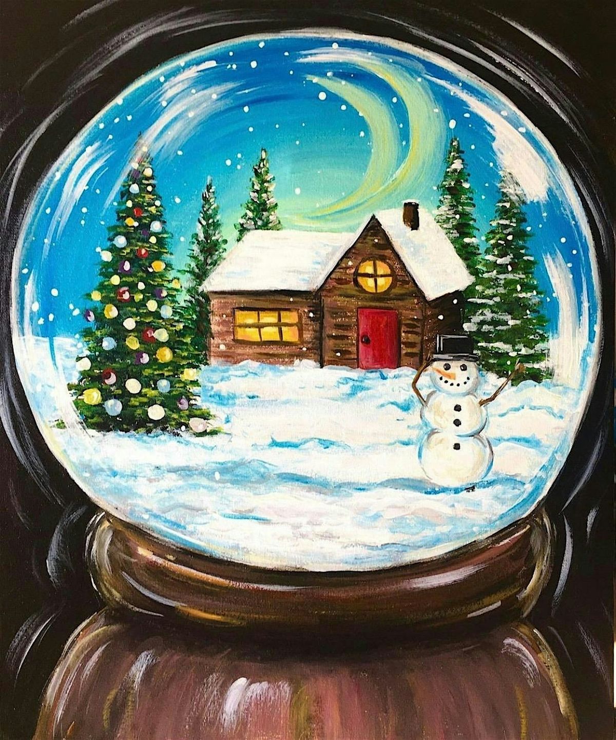 Paint Night: Winter Snow-Globe