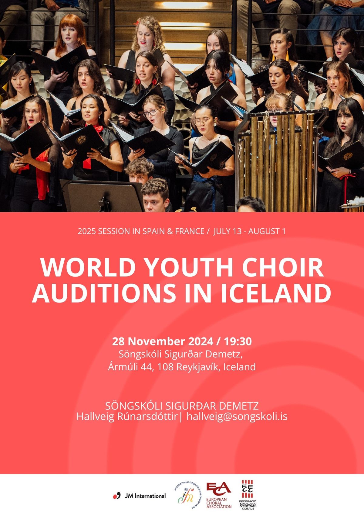 Innt\u00f6kupr\u00f3f \u00ed Heimsk\u00f3r \u00e6skuf\u00f3lks - World Youth Choir