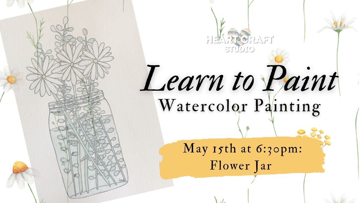 Watercolor Wednesday: Flower Jar