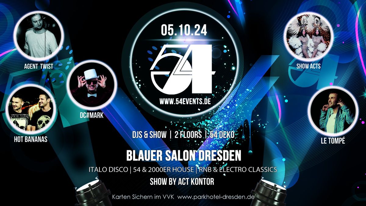 \u2605 DRESDEN 54 Party \u2605 Blauer Salon \u2605  Parkhotel Dresden \u2605 