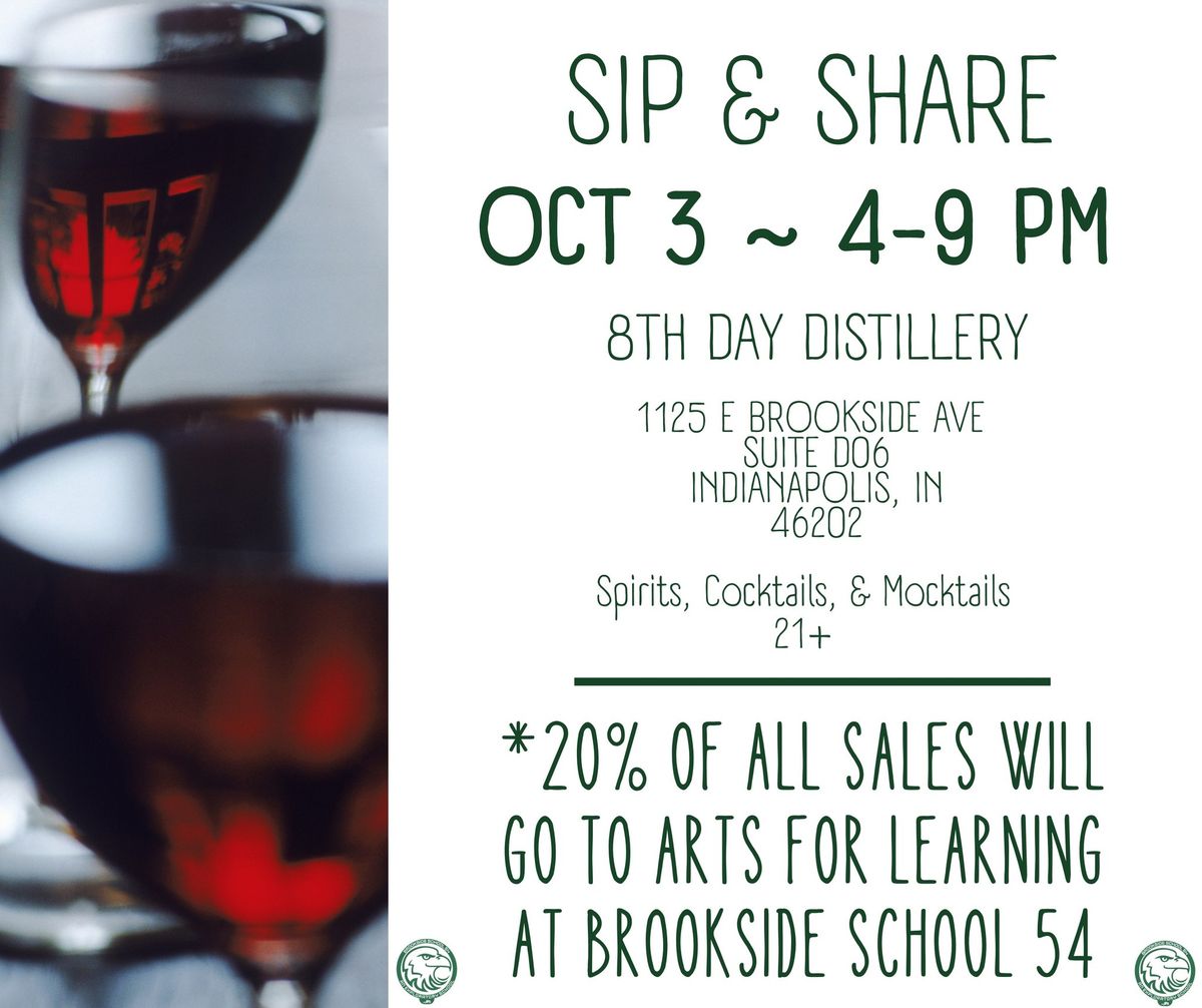 8th Day Sip & Share-Brookside #54 Fundraiser