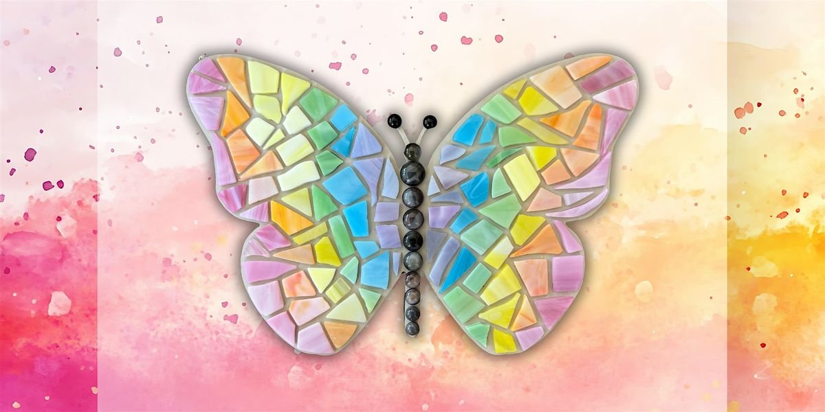 Glass Mosaic class - butterfly at The Vineyard at Hershey