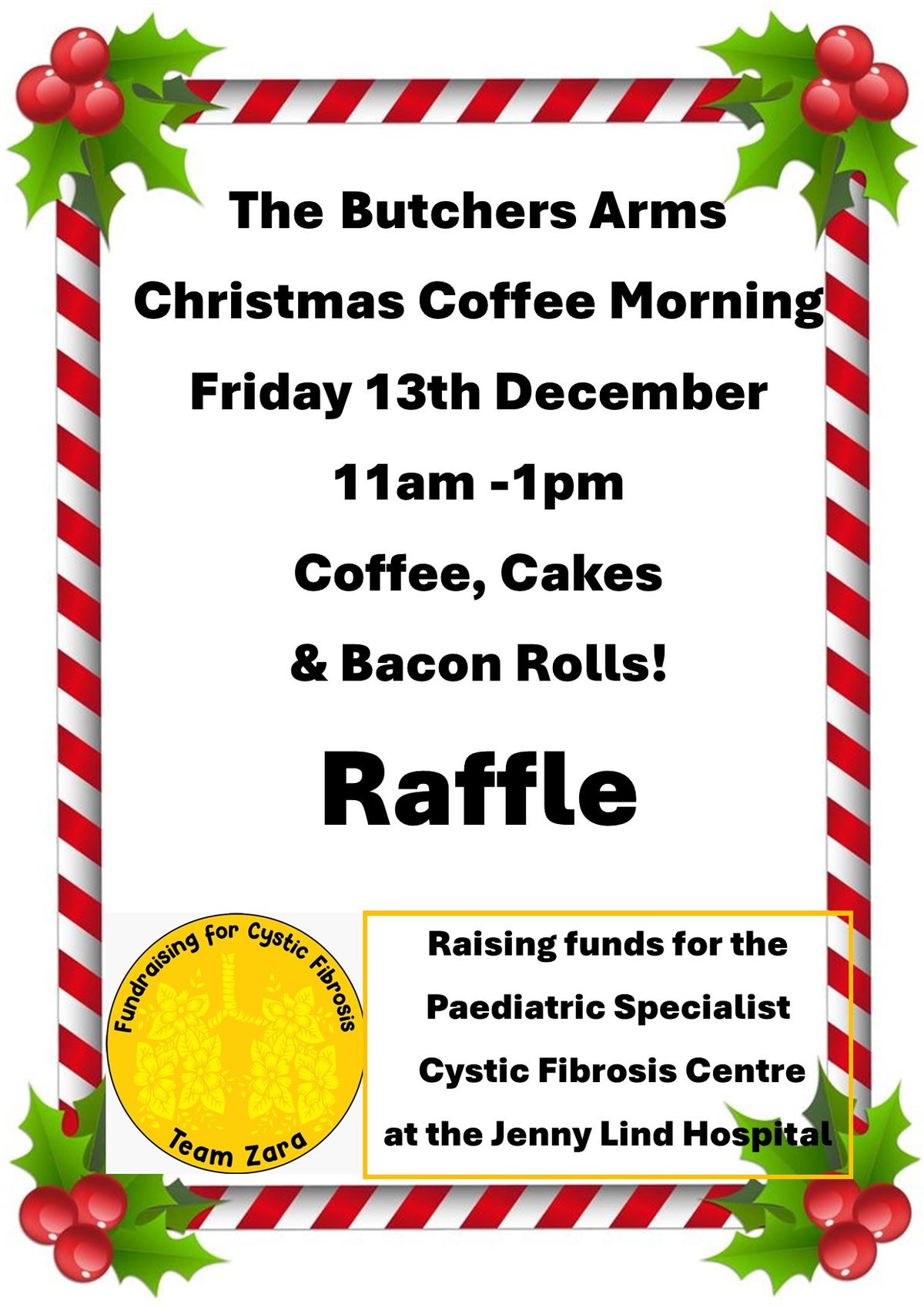 The Butchers Arms Christmas Coffee Morning Charity Fundraiser 