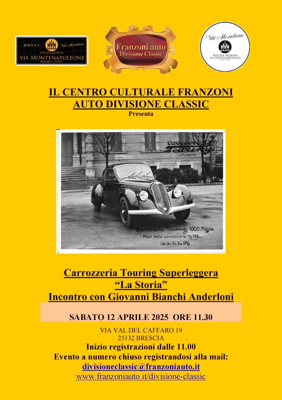 Carrozzeria Touring Superleggera "La Storia" 