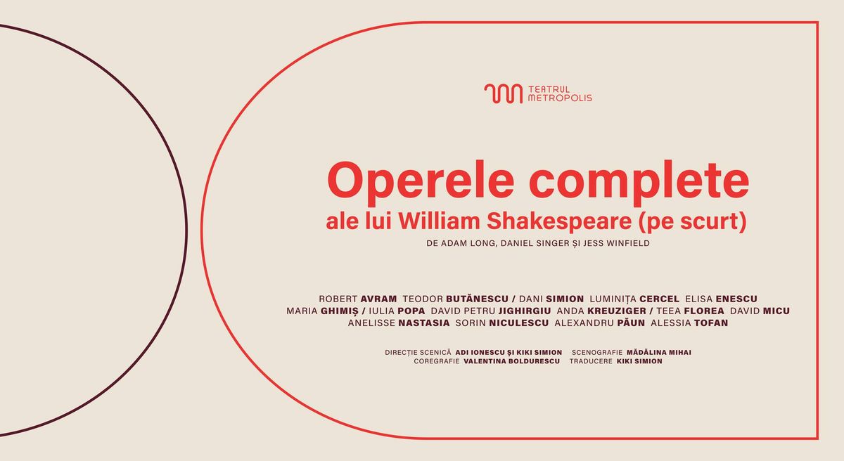 Operele complete ale lui William Shakespeare (pe scurt) - trupa theM - Premier\u0103