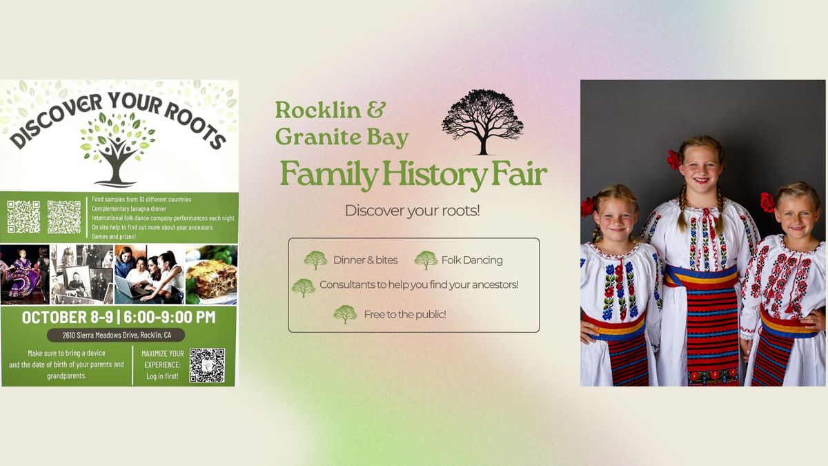 Free Community Family History Fair