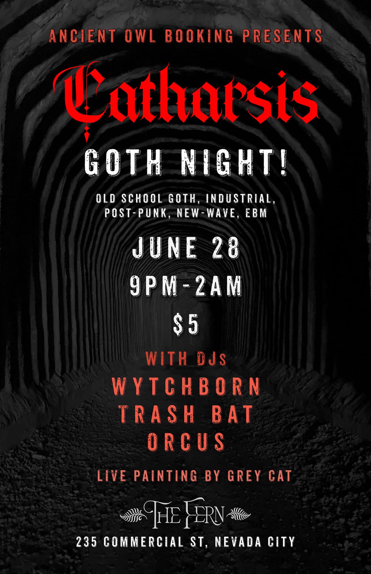 Catharsis Goth Night at The Fern!