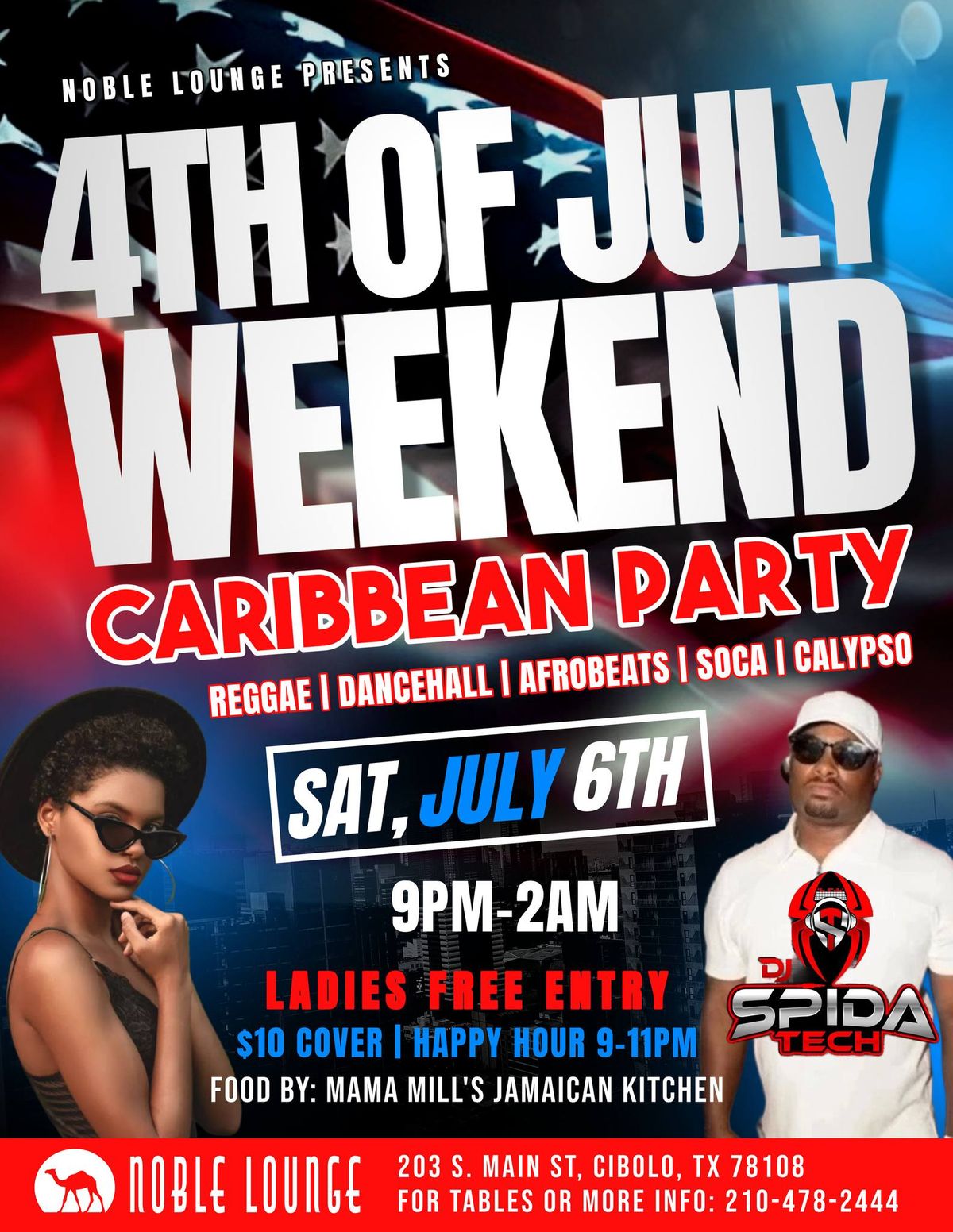 4th of July Weekend Caribbean Party