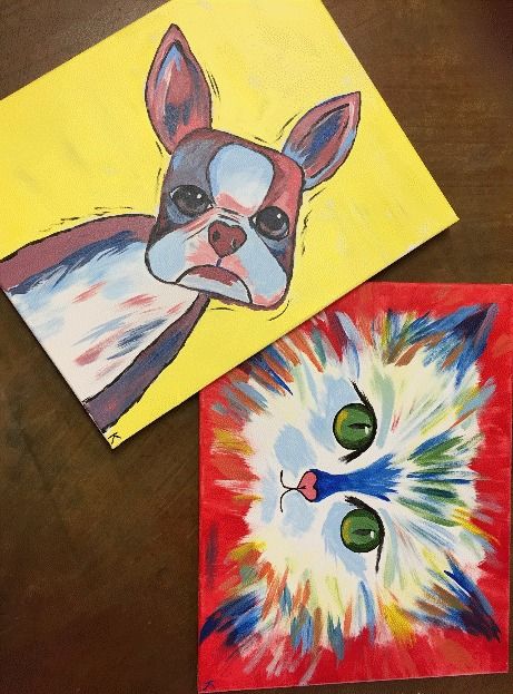 Paint Your Pet Party at Cafe Piazza and Benton Parkade