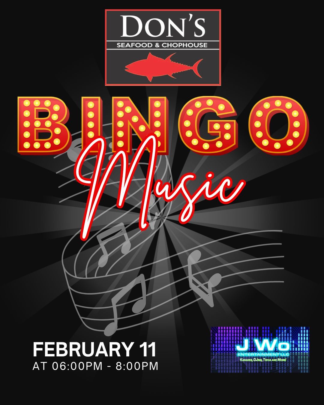 Music Bingo Tuesdays @ Don's