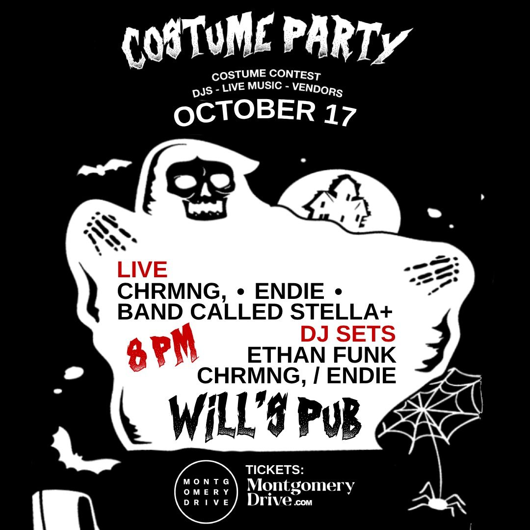 Costume Party hosted by CHRMNG, and Endie with Band Called Stella plus Ethan Funk at Will\u2019s Pub 