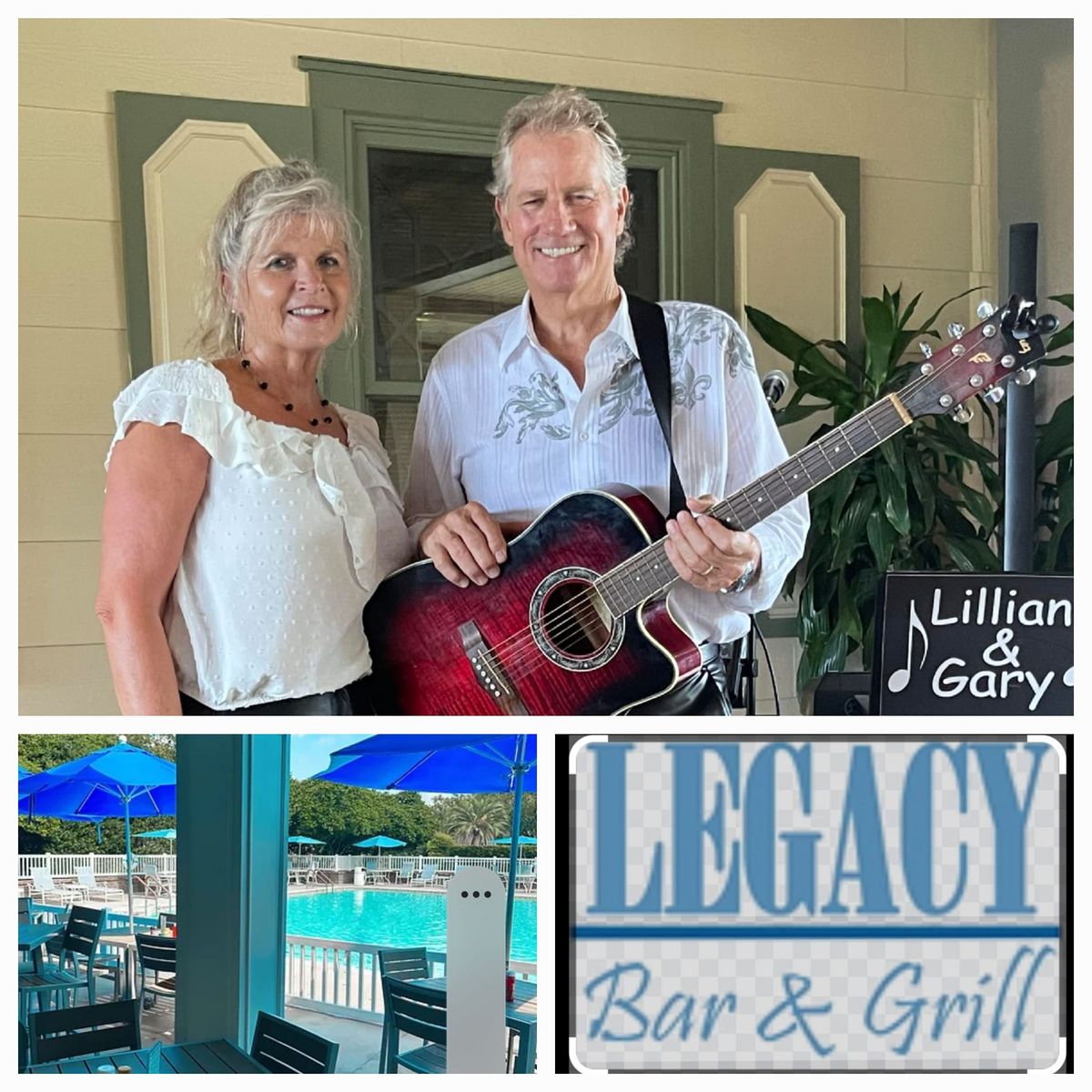 Lillian and Gary at Lopez Legacy Poolbar 