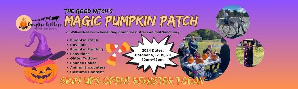 Magic Pumpkin Patch- Campfire Critters Animal Sanctuary Fundraiser