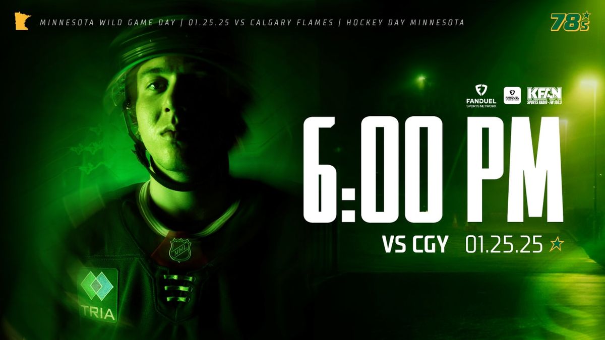 Calgary Flames at Minnesota Wild at Grand Casino Arena