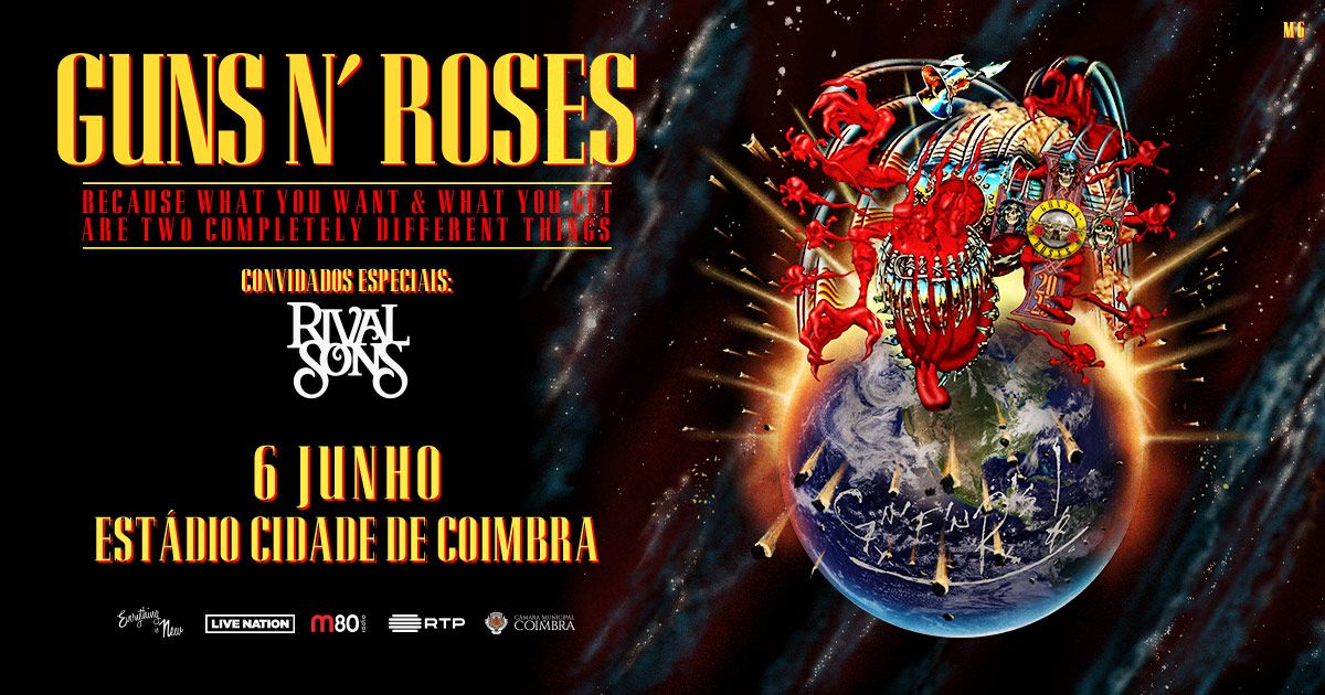 GUNS N'ROSES 2025 - Official Tickets (Coimbra, Pt)