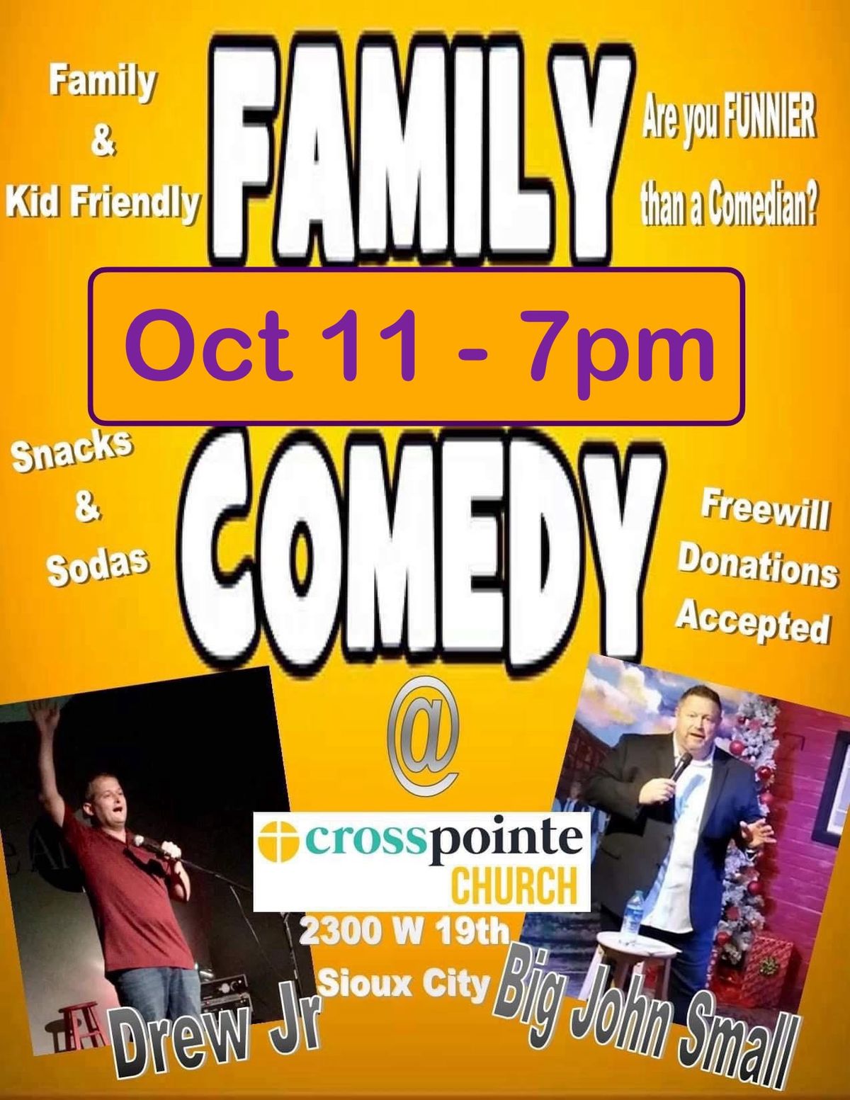 FREE Family Comedy Show!!! Last one this year!