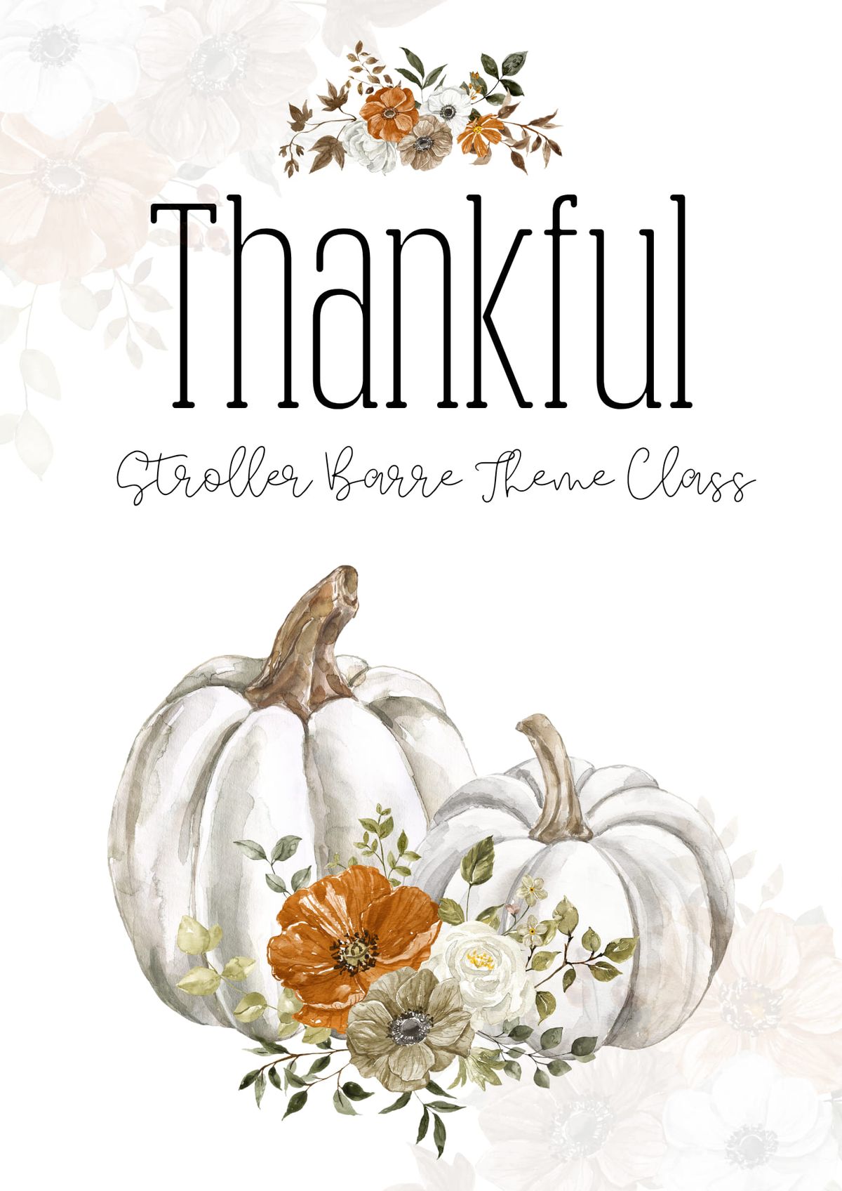 Thankful Stroller Barre Theme Class