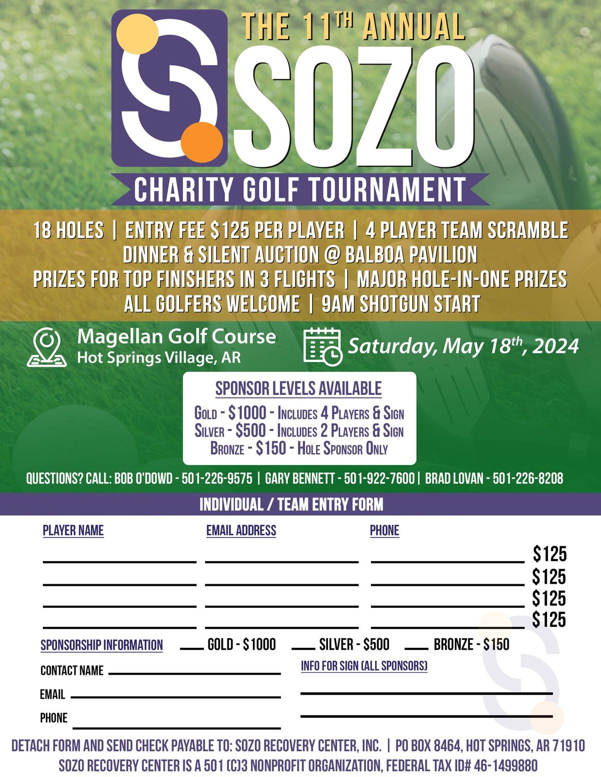 The 11th Annual SOZO Charity Golf Tournament