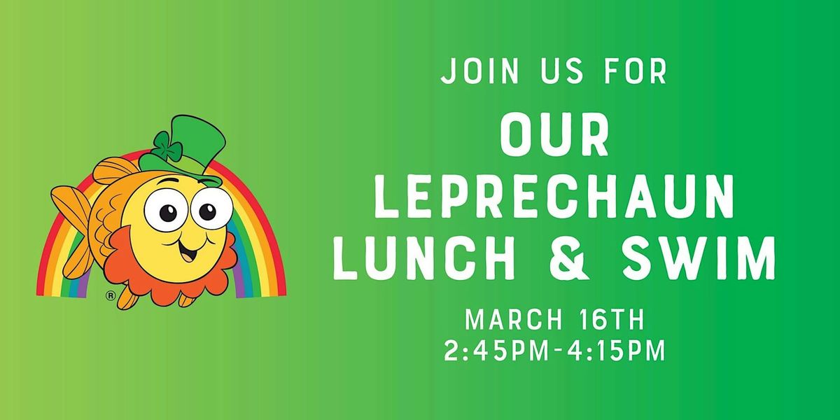 A Leprechaun Lunch & Swim with Goldfish Anderson!