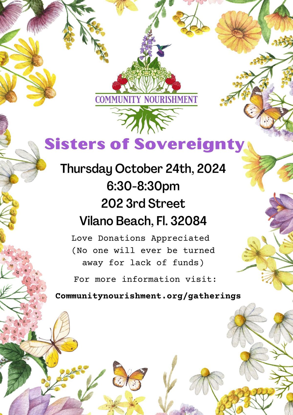 Sisters of Sovereignty Oct. 2024